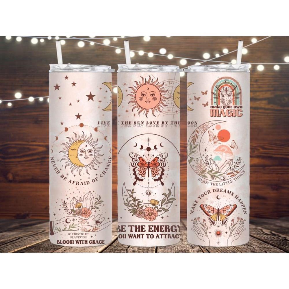 Be the energy you want to attract metal insulated tumbler stainless steel cup - Picture 1 of 1